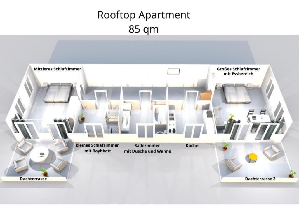Leipzig Residenz Goethe Apartment Mit 2 Dachterrassen Extérieur photo